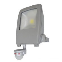 Nuevo PIR Sensor 100lm / W 70W Paisaje COB LED Lámpara de inundación Luz